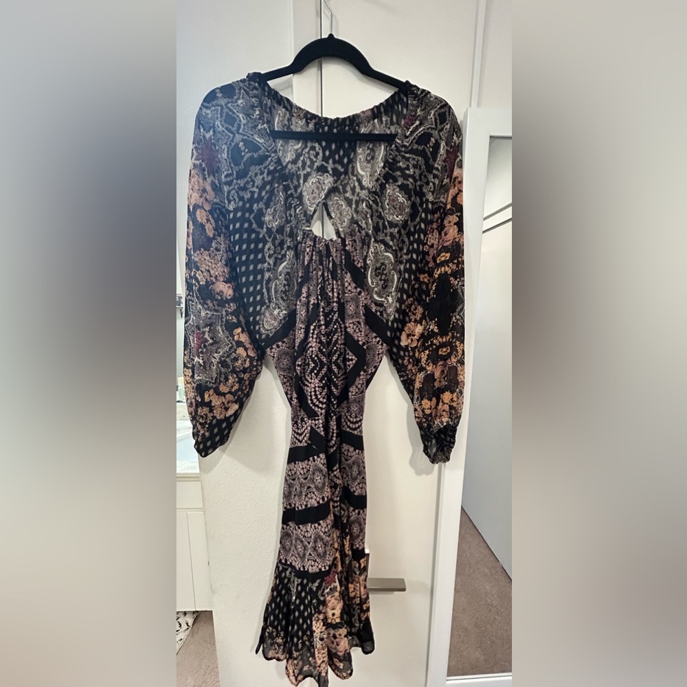 URBN backless flow dress